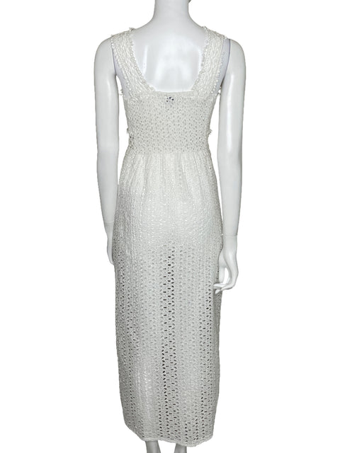 Romper Theodora Troquelado Blanco-Talla L