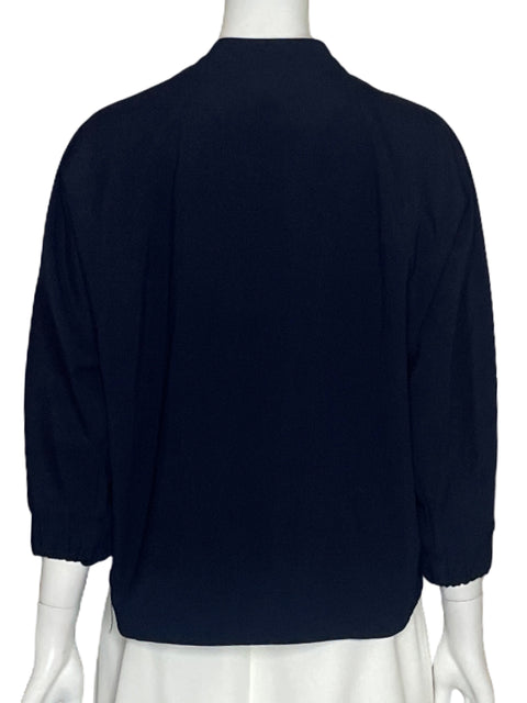 Bomber Reserved Cremallera Azul-Talla S
