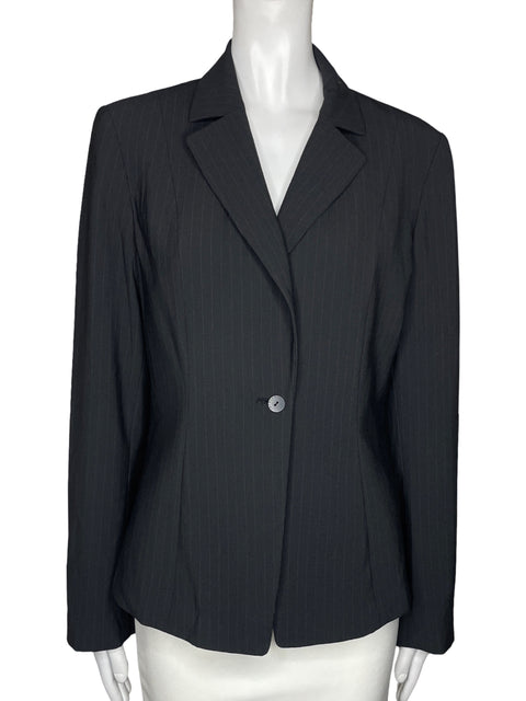 Blazer Tahari Ralla Boton Negro-Talla 8