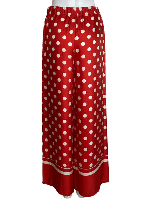 Pantalón Luisa Spagnoli Puntos Rojo-Talla S