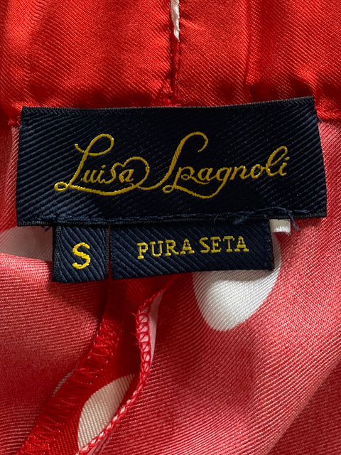 Pantalón Luisa Spagnoli Puntos Rojo-Talla S