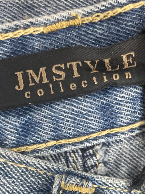 Pantalón JM Style Denim Lentejuelas Azul-Talla 55