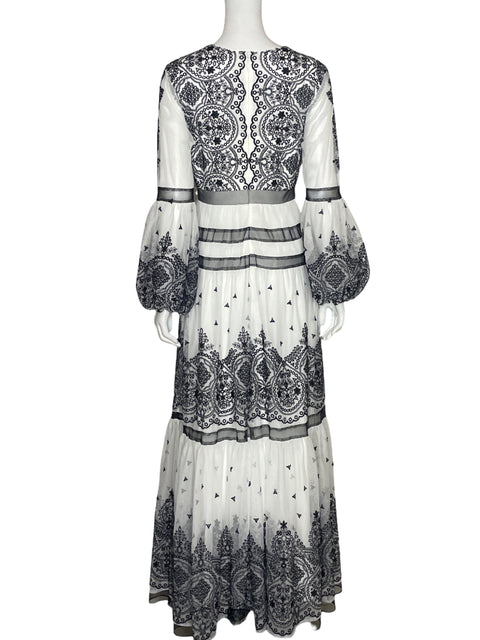 Vestido BCBG Bordado Blanco-Talla 2