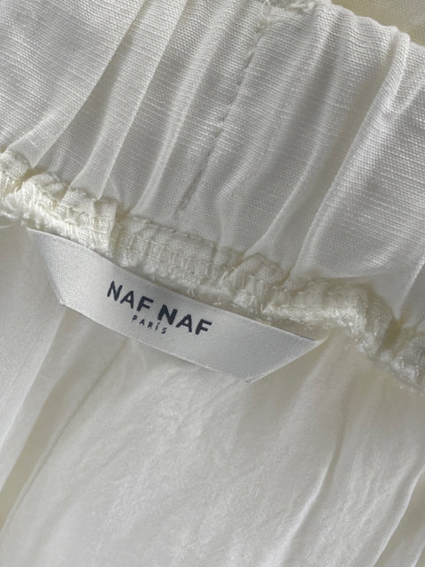 Short Naf Naf Trouser Blanco-Talla 6