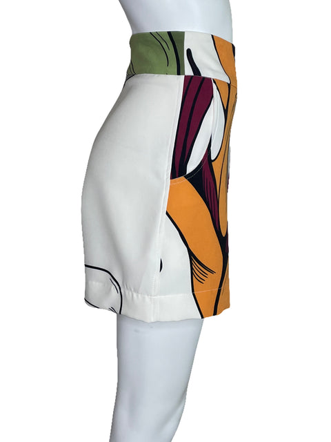 Short Argemiro Sierra Estampado Blanco-Talla U