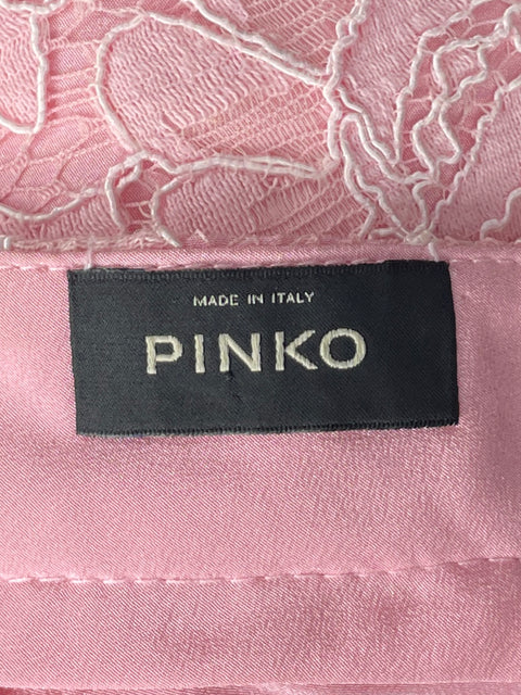 Short Pinko Encaje Rosado-Talla 8