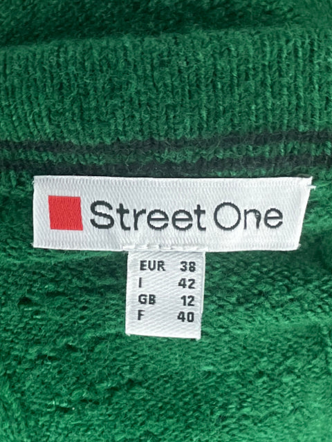 Cardigan Street One Mangas Punto Verde-Talla M