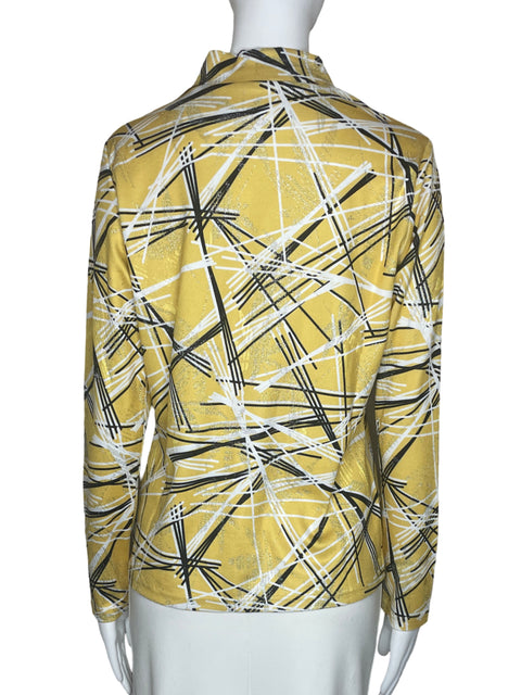 Sueter Tesoro TPS Metalizado Ralla Amarillo-Talla M