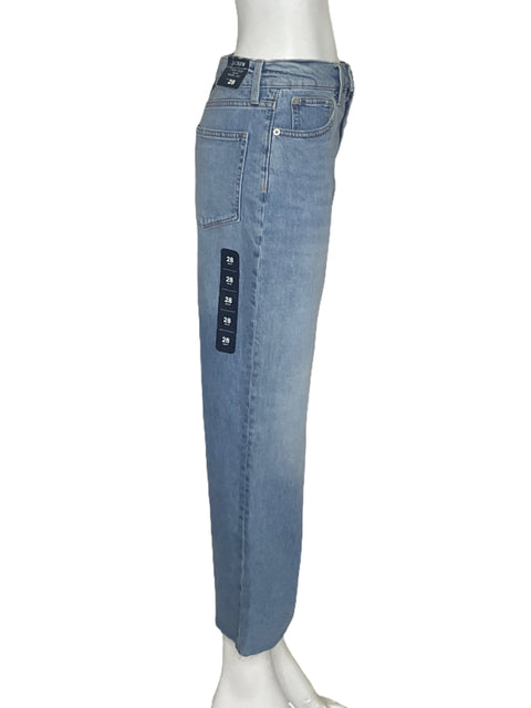 Pantalón J. Crew Slim Wide Leg Azul - Talla 28