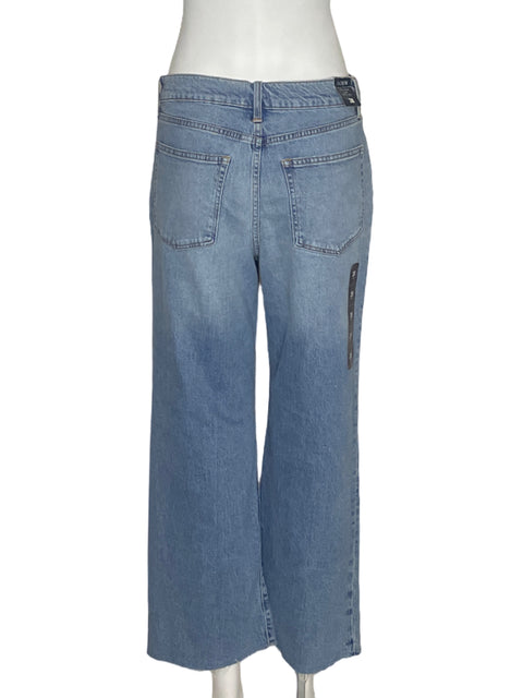 Pantalón J. Crew Slim Wide Leg Azul - Talla 28