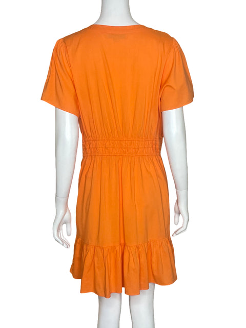 Vestido Loft Mangas Corta Naranja - Talla M