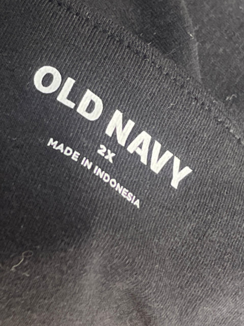Body Old Navy Tiras Negro - Talla 2XL
