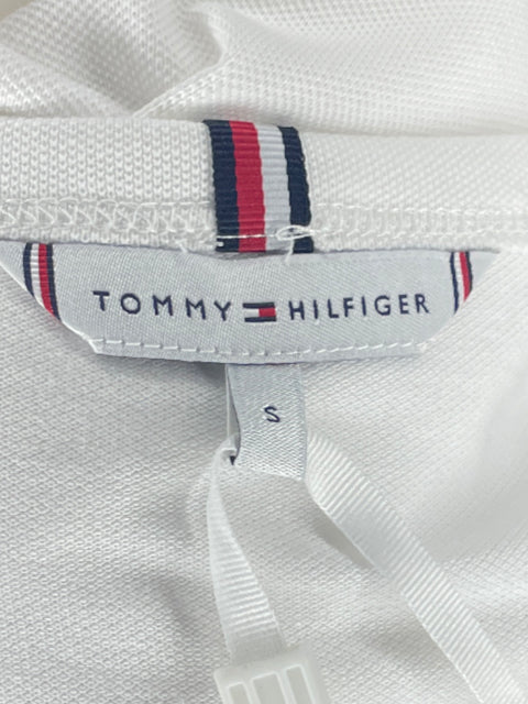 Sueter Tommy Hilfiger Cuello V Botones Blanco-Talla S