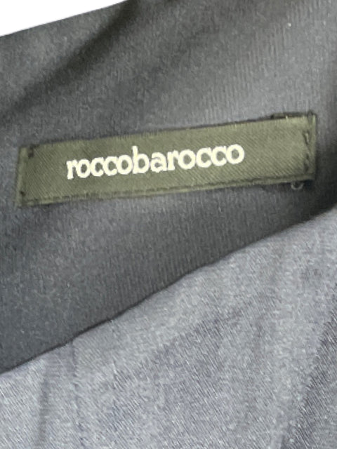 Vestido Roccobarocco Satinado Azul-Talla 14