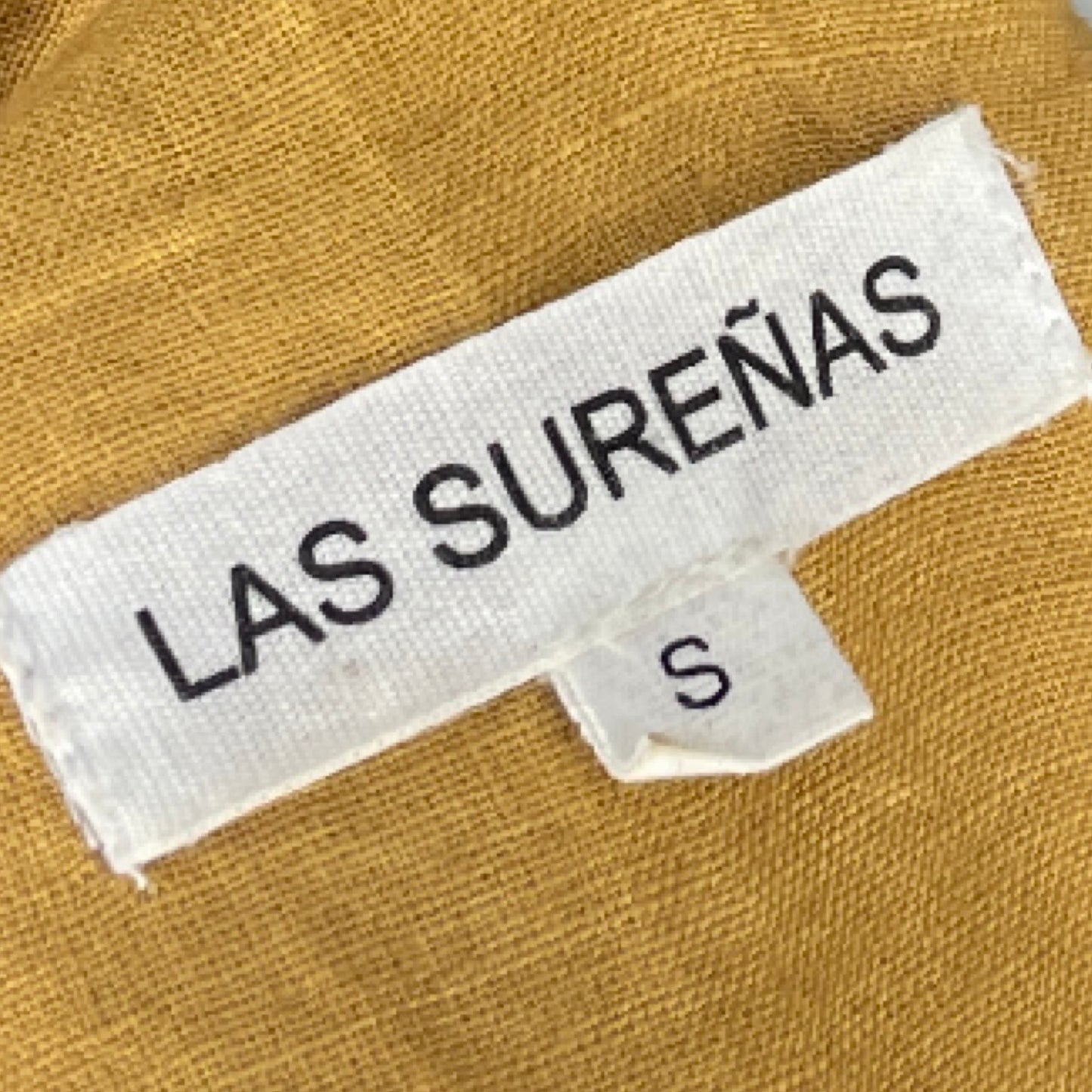 Blazer Las Sureñas De Lino Amarillo - Talla S