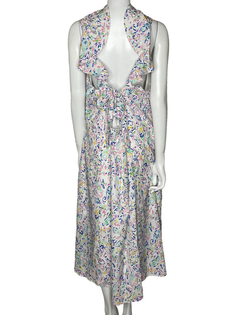 Vestido Vero Moda Print Vuelos Blanco-Talla 20