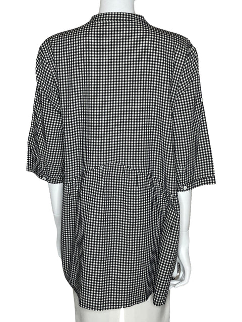 Camisa Mordenmiss Cuadros Blanco-Talla U