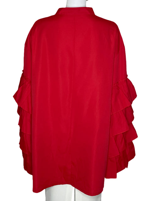 Camisa Tesoro TPS Manga Larga Vuelos Rojo-Talla 3XL