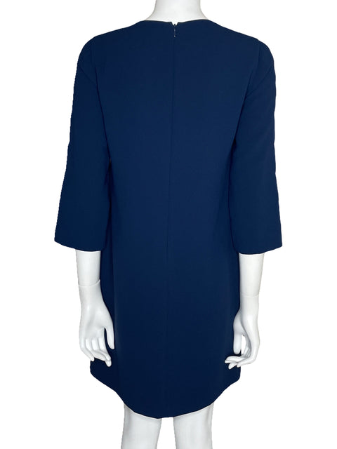 Vestido CeCe Mangas Festoneadas Azul-Talla 6