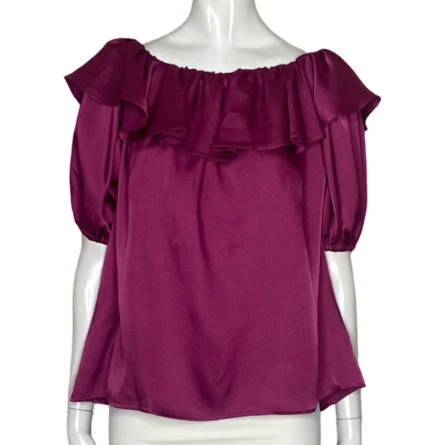 Blusa Tyche Vuelos Cuello Rojo-Talla L