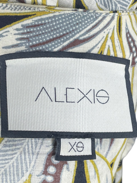 Vestido Alexis Hojas Pompones Negro-Talla XS