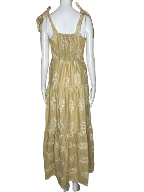 Vestido Padova Estampado Cordon Beige-Talla XS