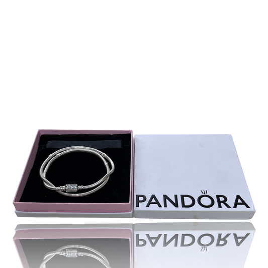Pulsera Pandora Moments Cierre Doble 
Envoltura 599544C01-D19