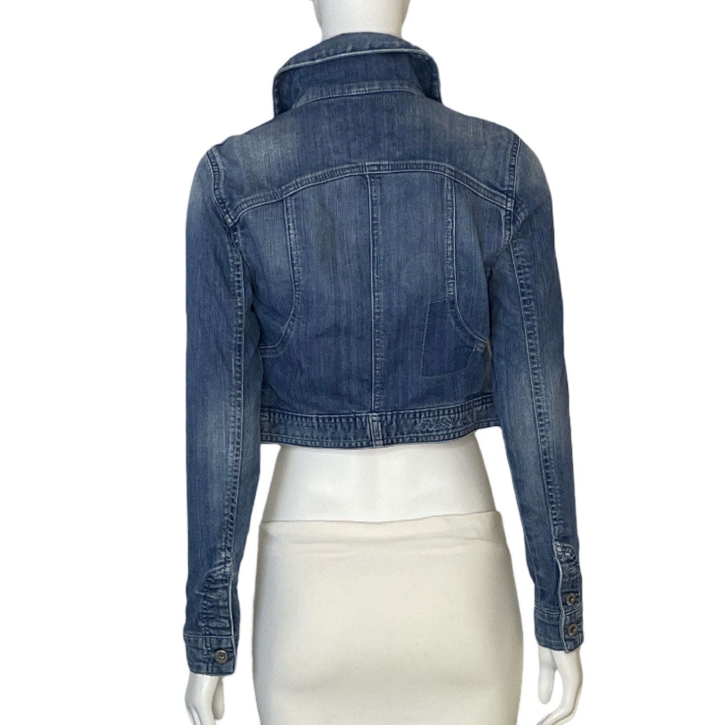 Jacket Guess Crop Denim-Talla XS