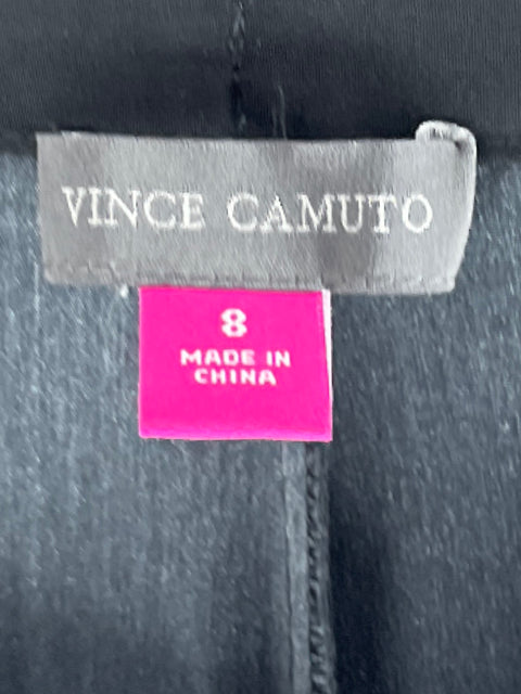 Pantalón Vince Camuto Palazzo Flores Negro-Talla 8