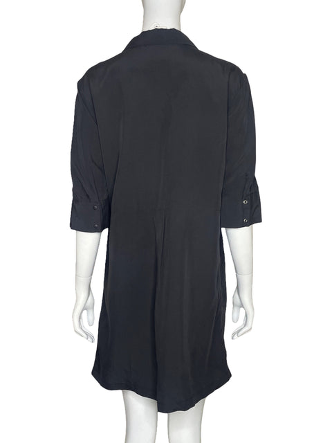 Vestido Bimba y Lola Fluido Zipper Negro - Talla XL