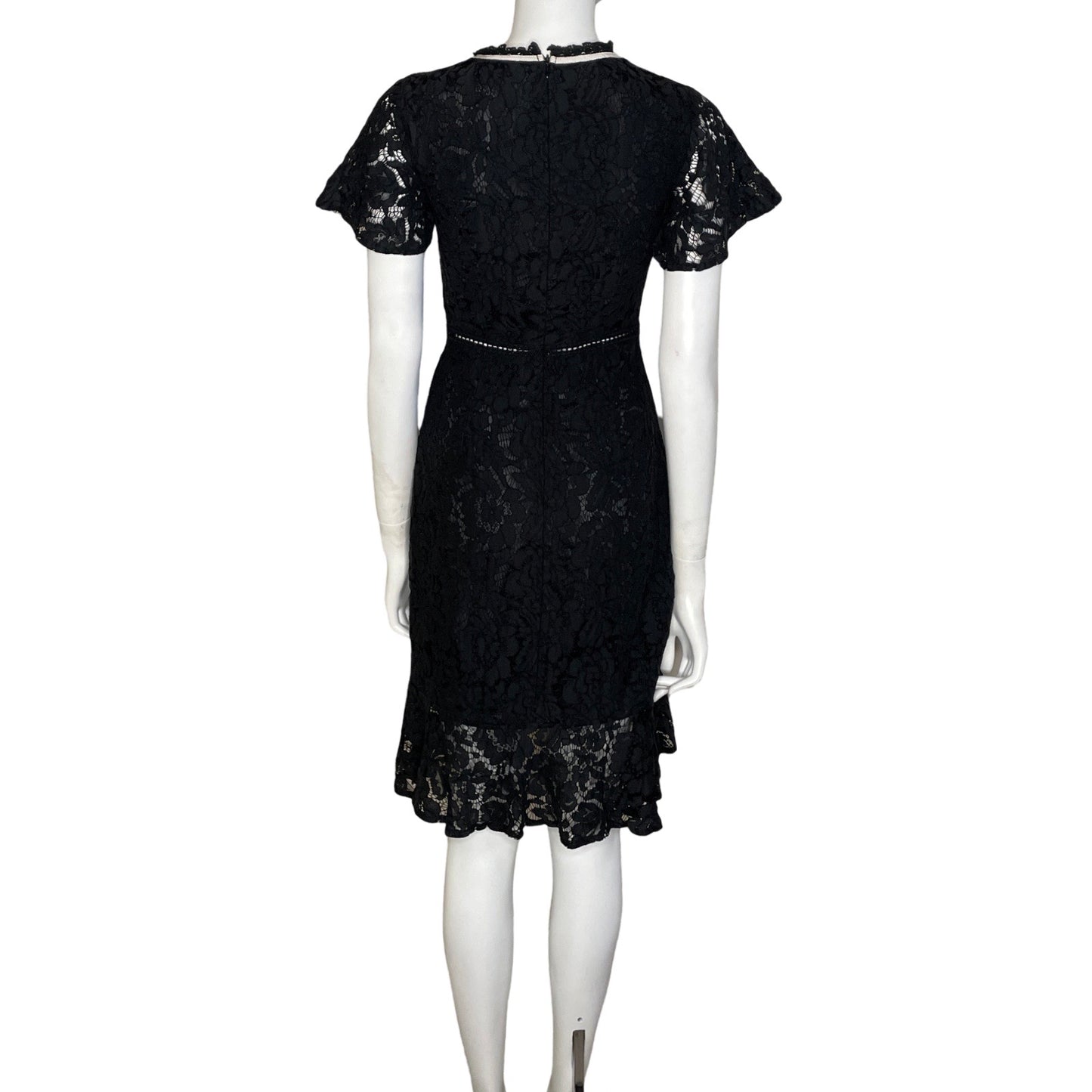 Vestido Amy Lynn Encaje Negro-Talla 10
