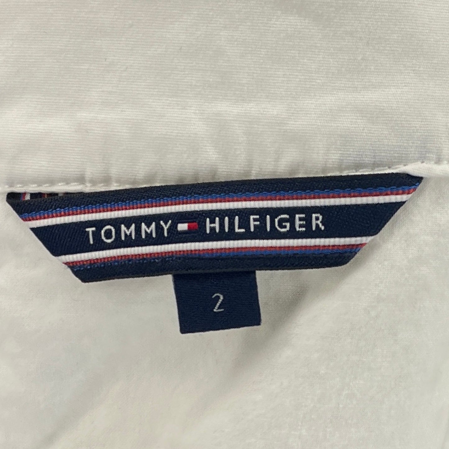 Vestido Tommy Hilfiger Mini Encaje Blanco-Talla 2