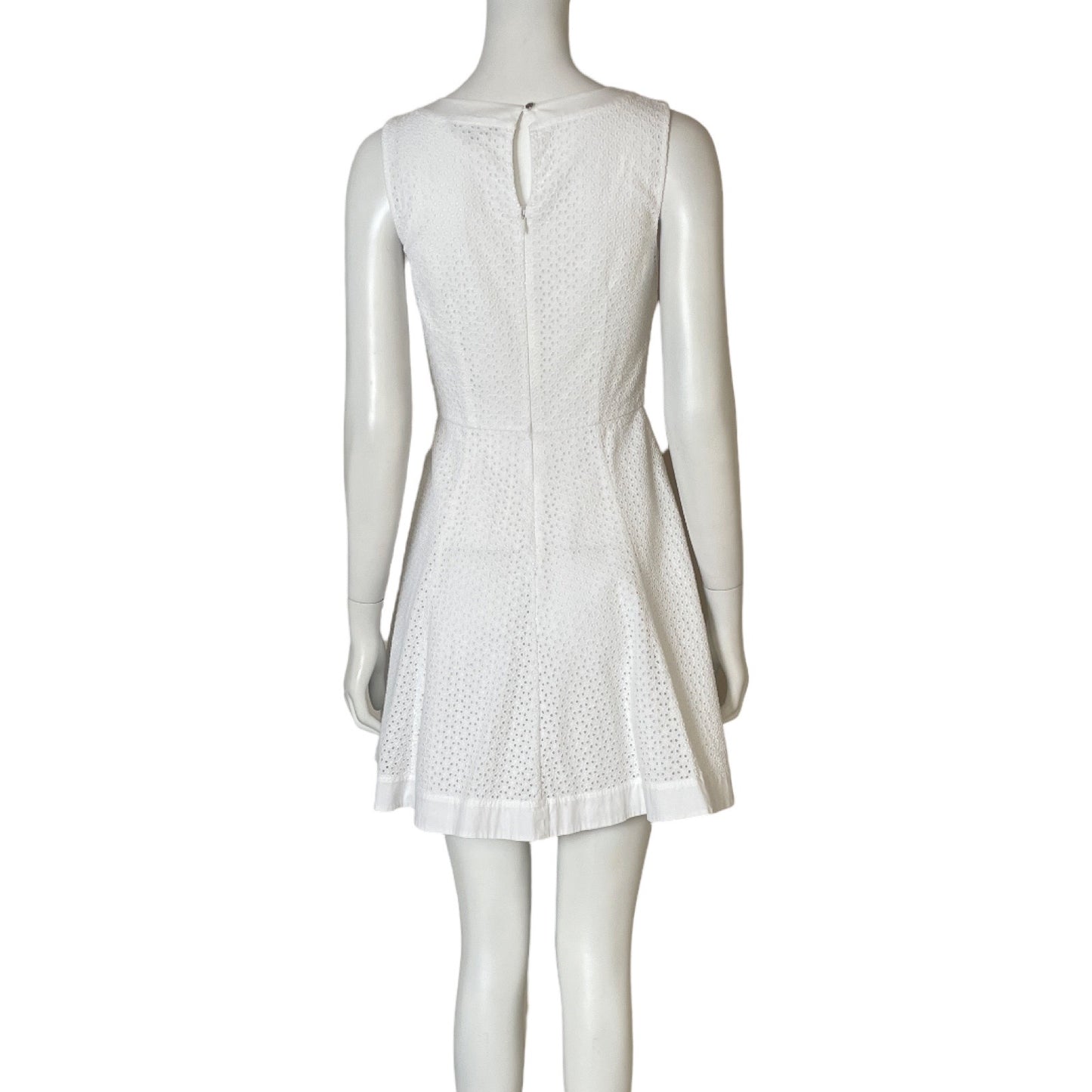 Vestido Tommy Hilfiger Mini Encaje Blanco-Talla 2