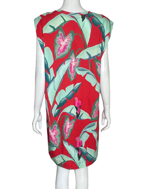 Vestido Farm Rio Etampado Mostera Rojo-Talla L
