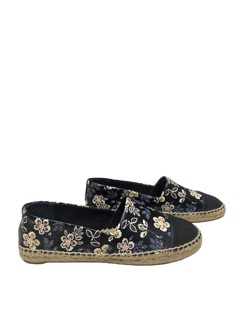 Calzado Tory Burch Hopewell Espadrilla Negro-Talla 7.5