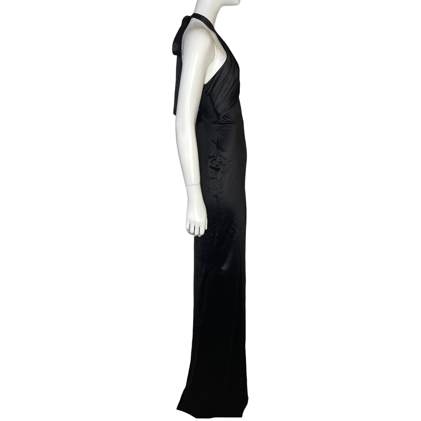 Vestido Julian.J Maxi Satinado Negro-Talla L