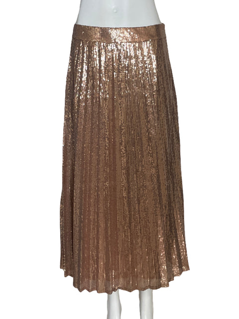 Falda Urban Outfitters Plisada Lentejuelas
Dorado-Talla M