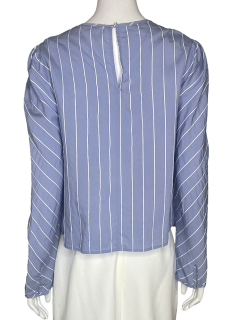 Blusa Endless Rose Lineas Azul - Talla M