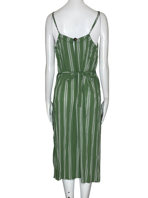 Vestido Mink Pink Raya Tiras Verde-Talla L