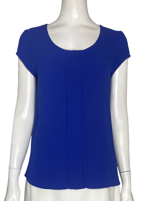 Blusa April Sin Mangas Fluida Azul - Talla S