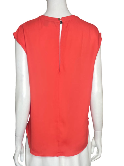 Blusa MNG Sin Mangas Fluida Naranja - Talla XS