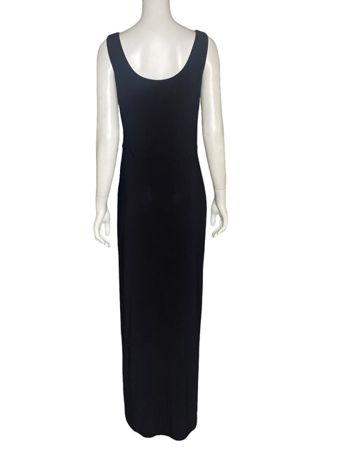 Vestido Ralph Lauren Drapeado Negro - Talla 8