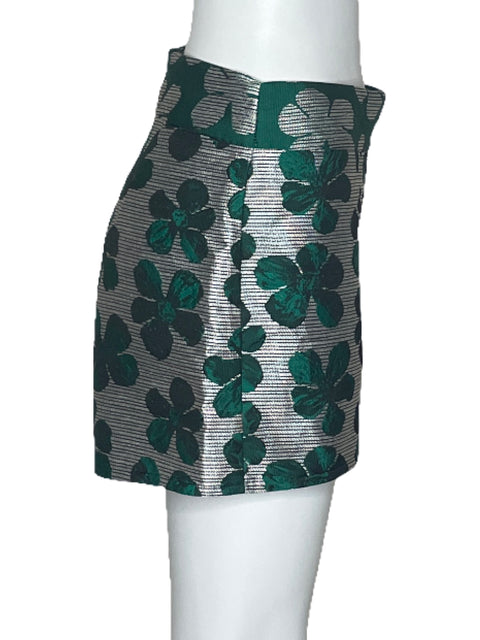 Short Bassan Flores Gris-Talla S