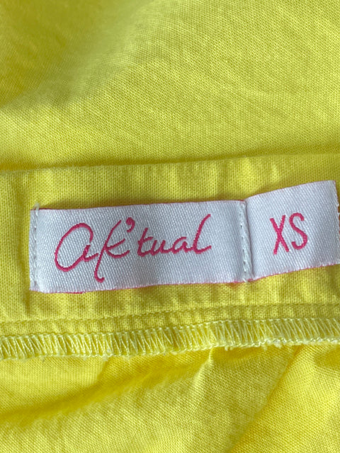 Blusa Ak'tual Asimétrica Amarillo-Talla XS