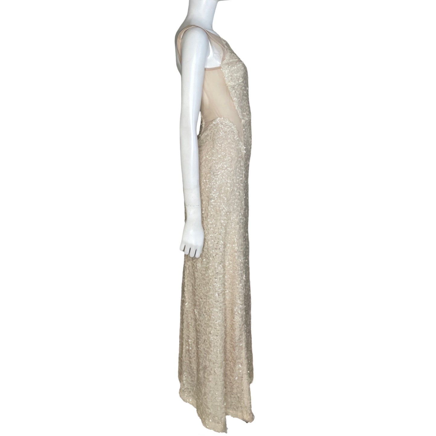 Vestido Maria Bonita Lentejuelas Blanco-Talla S