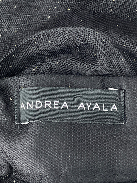 Top Andrea Ayala Strapless Brillante Negro-Talla U