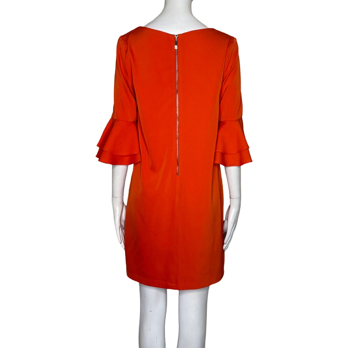 Vestido Lavand Liso Naranja-Talla XS