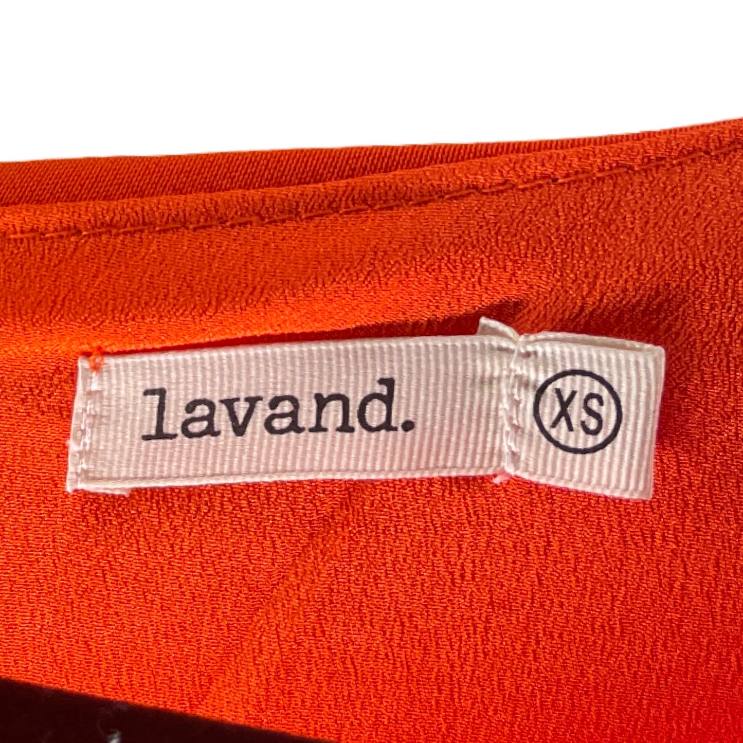Vestido Lavand Liso Naranja-Talla XS