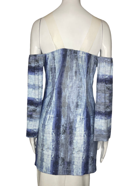 Vestido Despi Estampado Azul-Talla S