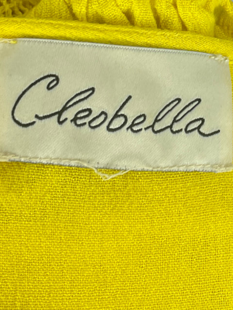 Blusa Cleobella Vuelo Toquelado Amarillo-Talla S